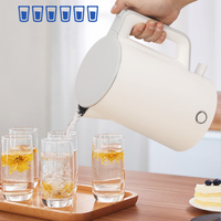 KY Factory Custom Portable Bouilloire électrique de 0.6 litres en acier inoxydable sans fil intelligent pour la maison, l'hôtel ou la voiture