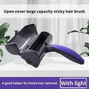 저렴한 Dropshipping 친환경 플라스틱 애완 동물 고양이 개 머리 제거제 롤러 브러시 자체 청소 미용 도구 목욕 - Product Image 4