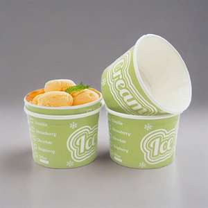 Vasos de Papel para Helado, Yogurt Congelado y Sundae, Desechables, de Grado Alimenticio, con Logotipo Personalizado Impreso - Product Image 6