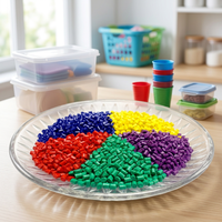 Masterbatch de Color de Grado Inyectable, Seguro para Contacto con Alimentos, No Tóxico, para Producción de Envases de Plástico para Alimentos y Vajillas por Inyección