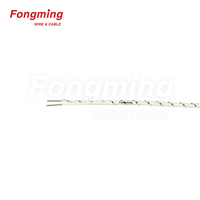 Kabel bungkus serat kaca kabel termokopel tipe J/K/N, kawat sensor suhu tinggi