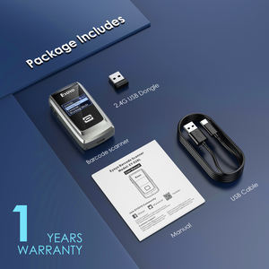 Eyoyo 028L Bluetooth 1D lettore di codici a barre Laser scansione Wireless cablato BT 2.4G <span class=keywords><strong>3</strong></span> in 1 Scanner di codici a barre a controllo di prezzo con Display - Product Image 6