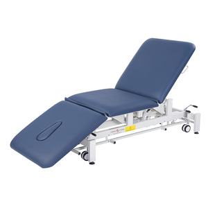 Lit médical électrique de luxe à 3 sections, réglable en hauteur, pour rééducation, physiothérapie, chiropratique, <span class=keywords><strong>table</strong></span> de <span class=keywords><strong>massage</strong></span> hospitalière - Product Image 2