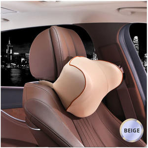 Oreiller décoratif universel confortable pour la nuque, en coton, à mémoire de forme, relaxation, Muscles du cou, adapté à la plupart des voitures, repose-tête - Product Image 4