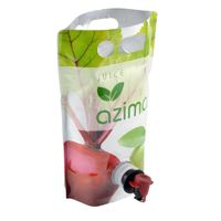 Gedrukte recyclebare 3L 5L 10L staande spout PE-zak met Flexiloop-handvat en klep voor fruitsapdranken