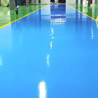 Système de revêtement de sol en époxy effet marbre terrazzo de luxe pour la décoration intérieure de villas, d'hôtels et d'espaces commerciaux