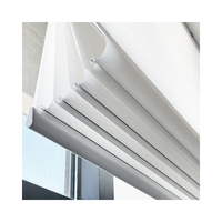 Persianas Romanas Automáticas Eléctricas Integradas Populares para Ventanas Francesas - Diseño Moderno