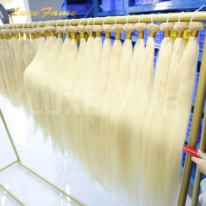 Luxefame 10A di grado brasiliano di capelli lisci e setosi umani Bundle, capelli umani vergini lisci allineati con cuticole per donne nere - Product Image 6