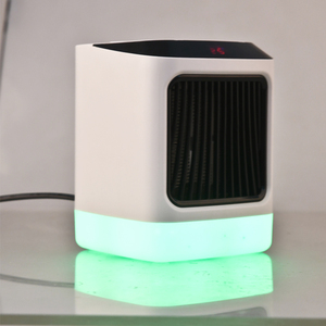 <span class=keywords><strong>espacio</strong></span> de escritorio eléctrico con luz LED RGB/exhibición <span class=keywords><strong>temporal</strong></span> Digital, calentador de ventilador eléctrico práctico - Product Image 6