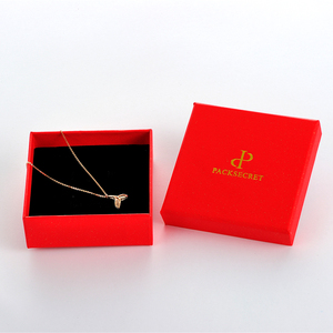 Customized Gold Hot Stamping Logo Cardboard Jewelry <b>Box</b> with <b>Black</b> Foam Insert Unique Paper Packaging for Rings - Product Image 2