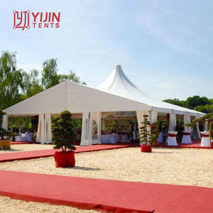 Carpa Mixta de Aluminio y PVC de 10x20 con Techo Alto para 200 Personas, Ideal para Exposiciones de Autos - Product Image 3
