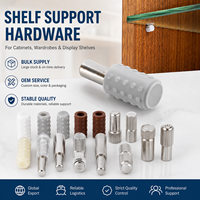 Support métallique antidérapant droit blanc 5x22mm pour étagères, armoires de cuisine, rayonnages de garage et armoires en bois