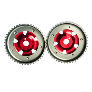 ชุดเฟืองแคมชาฟท์ปรับได้ Poyracing สำหรับ Toyota 3S-GTE MR2 Celica Caldina สีแดง อะลูมิเนียม อะไหล่แต่ง - Product Image 5