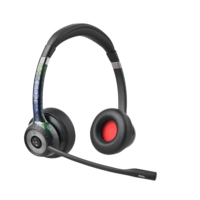 Headset Call Center Nirkabel dengan Mikrofon