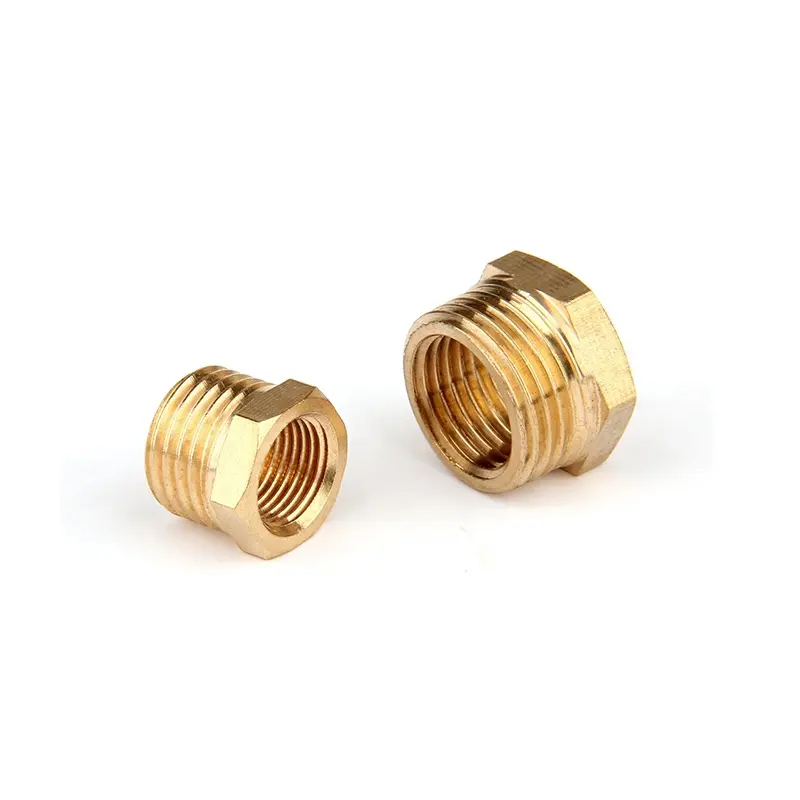 Custom Stainless Steel Brass Connection Double Joint Hardware Fittings Straight Pipe Joint Copper Fittings