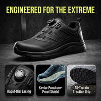 Chaussures de sécurité et d'entraînement pour hommes, personnalisées, légères, avec tige en KPU imperméable, boucle automatique et respirantes, vente en gros
