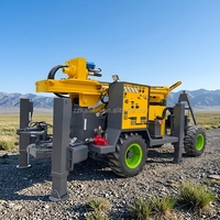 Foreuse hydraulique montée sur tracteur pour puits d'eau, grande machine de forage de 200m, 300m, 400m, 600m de profondeur