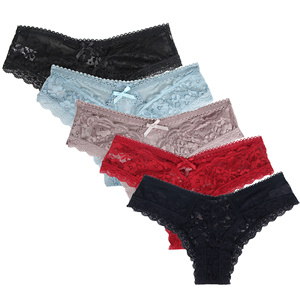 <span class=keywords><strong>Culottes</strong></span> Grande Taille Sexy pour Femme avec Nœud, Dentelle Florale Brodé et Découpes – Vente en Gros - Product Image 3