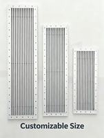 Nouveau diffuseur linéaire dissimulé, grille de ventilation de plafond invisible, en plastique et aluminium, réglable, grilles modernes
