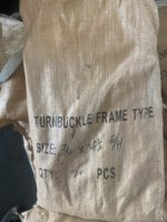 JIS Çerçeve Tipi Açık Gövdeli Gerdirme Aparatı Galvanizli Dövme Tel Halat Gergisi Arma Donanımı
