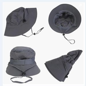 Sombreros de <span class=keywords><strong>lluvia</strong></span> de gran tamaño para mujeres y hombres, sombrero de <span class=keywords><strong>pescador</strong></span> plegable ajustable de secado rápido con UPF 50 +, sombrero de Sol de ala ancha para viajes informales - Product Image 5