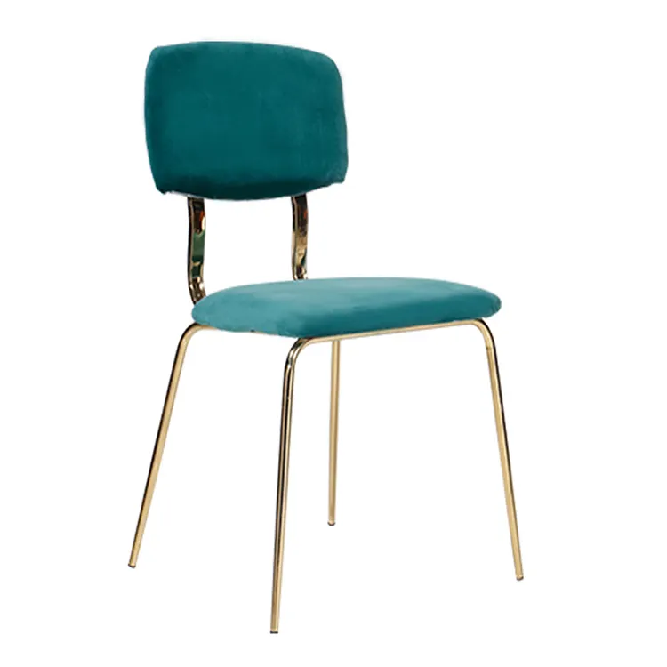เก้าอี้รับประทานอาหารพิมพ์หนังสือพิมพ์,เก้าอี้มัลติฟังก์ชั่นสีน้ำเงินเก้าอี้สไตล์ยุโรปวางซ้อนกันได้หรูหราเปิดหลังแบบพิเศษ