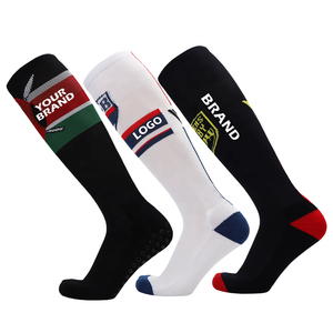 맞춤형 로고 성인 아동 축구 양말 축구 야구 스타킹 남성 훈련 스포츠 무릎 길이 양말 - Product Image 2