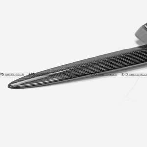 Pour Fiat Abarth 500 595 695 Type B, garniture d'emblème avant en carbone sec, pose directe. - Product Image 4