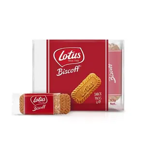 Biscuits croustillants au caramel Lotus Biscoff classiques de 93g Biscuits sucrés au café Dessert Mate dans un emballage en boîte