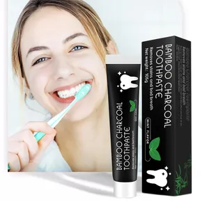 Pasta de <span class=keywords><strong>Dientes</strong></span> Negra de Carbón de Bambú de 105g, Limpieza Profunda, Sabor a Menta, Blanqueamiento Dental, Cuidado de las Manchas y el Mal Aliento, Belleza y Salud - Product Image 1