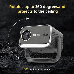 Projecteur portable A10 Pro 1080p Full HD avec cardan <span class=keywords><strong>vertical</strong></span>, WiFi6, 350 ANSI Lumens, vidéo 3D, projecteur LED entièrement automatique - Product Image 2