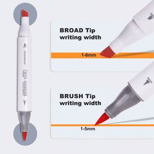 Professional High Quality Painting Tools Art Major Drawing Use 24/48/72/120 Colors Dual Tip Marker <b>Pen</b> Set with Cloth Bag - Product Image 5