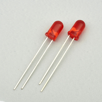 5mm Ronde LED Diode Lumière Rouge Couleur Led Diodes Longs Pieds Lentille Diffusée Oem Production
