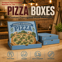 Boîte à pizza pliable en carton kraft de qualité alimentaire, écologique, jetable, impression 4 couleurs, laminage mat, personnalisable