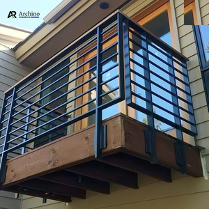 Rampe de terrasse en aluminium de style moderne Prima pour balcon, toit et clôture ornementale - Product Image 5