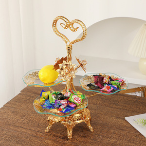 Nuovo Vassoio per Frutta in Vetro Stile Vintage di Lusso 2020 per Uso Interno Casa/Soggiorno/Hotel, Piatto per Frutta in Stile Europeo - Product Image 1