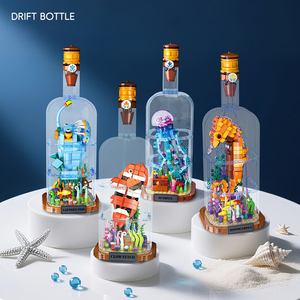 Set di Costruzioni 325 Pezzi Polpo in Bottiglia Galleggiante con Luce Notturna LED, Giocattolo STEM per Bambini, Decorazione Casa, Regalo - Product Image 3