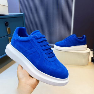 Alexander - Zapatos Deportivos Casuales para Mujer, con Parches de Gamuza Amarilla, Suela Gruesa Mc para Mayor Altura, Modernos y a la Moda - Product Image 3