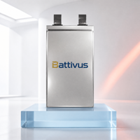Batterie lithium-ion NMC en pochette Battivus SA34 3.40V 18000mAh 61.2Wh 7.3mm à anode en silicium mince, cellule Li-ion haute énergie 380Wh/kg