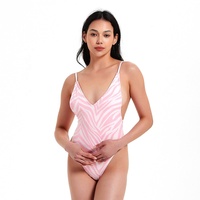 Personalizado al por mayor 1 pieza Sexy Ladies Bikini Chica joven Cintura baja una pieza Traje de baño