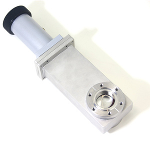 Vanne à opercule mini CF à double action manuelle/pneumatique en acier inoxydable SS304, à haute aspiration, avec bride CF35 pour pipeline sous vide - Product Image 1
