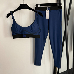 Nuevo Conjunto de 2 Piezas de Leggings de Yoga y <span class=keywords><strong>Pilates</strong></span>, Elásticos, Sin Costuras, Acanalados, de Alta Calidad <span class=keywords><strong>para</strong></span> Mujer - Product Image 4