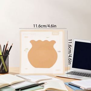 Notas Autoadhesivas con Forma de Pecera, Material PET de Alta Calidad, Personalizables, Lindas, 12*11.5cm, para Oficina, Escuela, Vacaciones - Product Image 2
