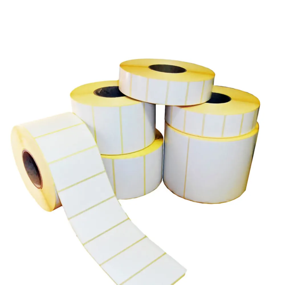 Etichetta termica diretta con adesivo per codici a barre all'ingrosso 100x75 etichetta per prodotti bianchi etichetta termica in carta autoadesiva 58x40