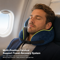 Oreiller ergonomique en forme de U pour le soutien du cou, idéal pour les voyages et la relaxation |   Solution de soutien cervical en mousse à mémoire de forme, fabricant OEM