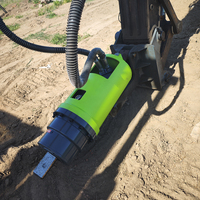 Accessoires d'excavatrice : Tarière hydraulique pour vis de fondation, compatible avec les excavatrices de 10 à 15 tonnes