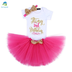 Venta bebé niña 1 año cumpleaños, <span class=keywords><strong>mi</strong></span> primer cumpleaños Tutu conjunto para 12 meses chicas - Product Image 4