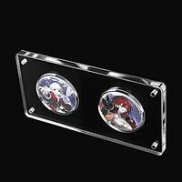 Cadre d'affichage magnétique en acrylique pour badges, épaisseur personnalisable 3 mm, support transparent anti-poussière pour boutons d'anime et objets de collection