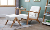 Fauteuil inclinable en tissu de Style décontracté, fauteuil de salon moderne