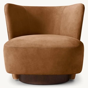 Designed Handcrafted Cantilever Frame Customized <strong>Leather</strong> <strong>Lounge</strong> Chair Living Room